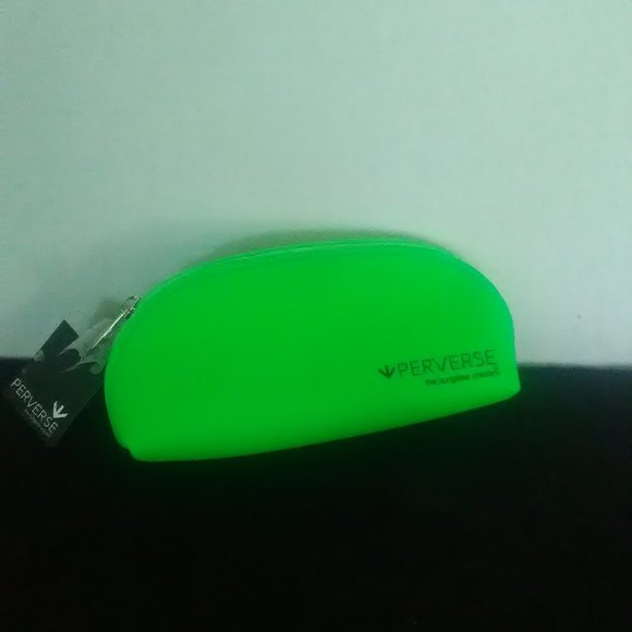 Perverse Neon Green Sunglasses Case Pouch Clutch - Picture 2 of 3
